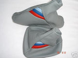 FITS BMW E46 GREY LEATHER GEAR HANDBRAKE GAITER 99-05 CUSTOM NEW MADE IN UK