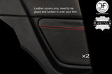 RED STITCH 2X REAR SIDE PANEL TRIM LEATHER COVERS FOR MAZDA RX8 03-12 STYLE 2