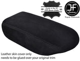 BLACK STITCH REAL SUEDE ARMREST LID COVER FITS GT-R R35 2009-2017 CUSTOM NEW