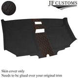 DSG2 ORANGE STITCH FRONT HEADLINER D GREY SUEDE COVER FITS VW T5 TRANSPORTER VAN