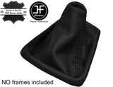 BLACK GENUINE LEATHER MANUAL GEAR GAITER FITS AUDI A4 B6 2001-2004 CUSTOM NEW