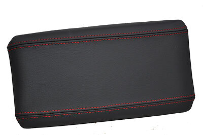 FITS ALFA ROMEO GT ARMREST LID COVER LEATHER RED STITCH CUSTOM NEW MADE IN UK