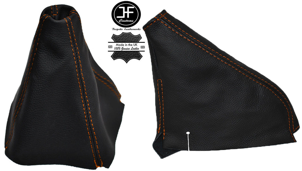 ORANGE STITCH LEATHER GEAR & HANDBRAKE GAITER FOR HONDA CRX DEL SOL 1992-1997