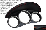 RED STITCH SPEEDO GAUGE HOOD LEATHER SKIN COVER FITS HONDA JAZZ 2002-2008