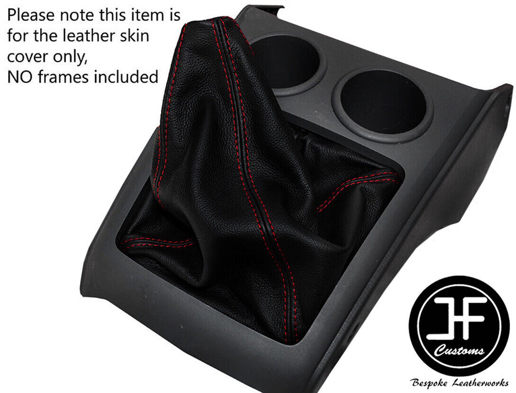 RED STITCH TOP GRAIN LEATHER 4X2 2WD GEAR GAITER FITS MAZDA BT-50 2006-2011