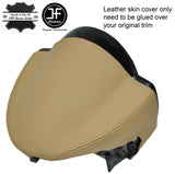 BEIGE  REAL LEATHER  SPEEDO CLUSTER HOOD COVER FITS SMART FORTWO 451 2007-2014