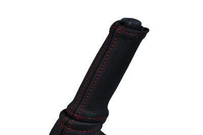 red stitch FITS DAIHATSU MOVE 96-02 LEATHER HANDBRAKE HANDLE COVER ONLY