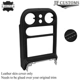 LIGHT GREY STITCH LEATHER RADIO SURROUND COVER FITS MAZDA MX5 MK1 MIATA 94-98