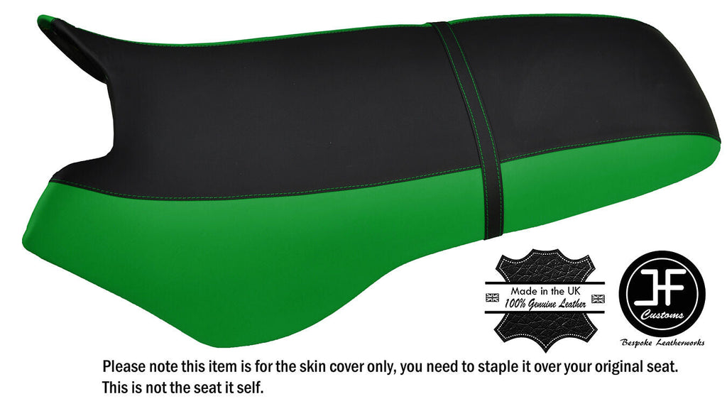 BLACK & GREEN CUSTOM FITS SEA DOO XP 93-96 AUTOMOTIVE VINYL SEAT COVER + STRAP