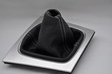 FITS AUDI A3/S3 2004-2011 white stitch LEATHER GEAR GAITER CUSTOM NEW MADE IN UK