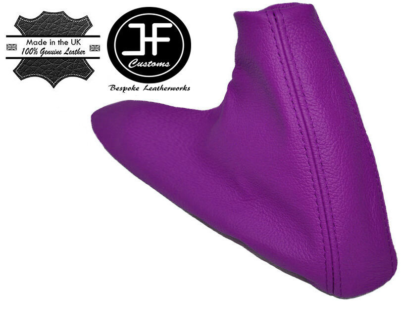 PURPLE LEATHER HANDBRAKE GAITER FOR BMW E90 E91 E92 E93 3 SERIES CUSTOM NEW