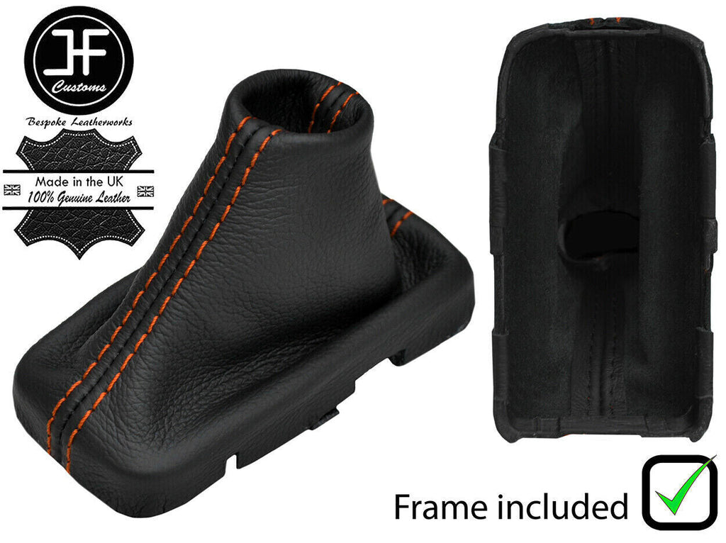 ORANGE STITCH LEATHER AUTOMATIC GEAR+PLASTIC FRAME FOR SUBARU IMPREZA WRX 15-16