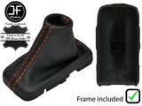 ORANGE STITCH LEATHER AUTOMATIC GEAR+PLASTIC FRAME FOR SUBARU IMPREZA WRX 15-16