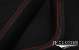 RED STITCH 3X FRONT DASH TRIMS LEATHER COVERS FITS JAGUAR SERIES 1 2 XJ6 XJ12