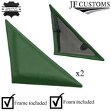 D GREEN ST 2X WING MIRROR DOOR TRIM COVER+PLASTIC FRAMES FITS NISSAN SKYLINE R33