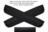 BLACK STITCH 2X REAR DOOR SILL TRIM SKIN COVERS FITS TOYOTA LEXUS IS200 98-05