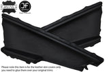 BLACK STITCH 2X FRONT DOOR CARD TRIM LTHR COVER FITS MITSUBISHI CJ LANCER 08-12