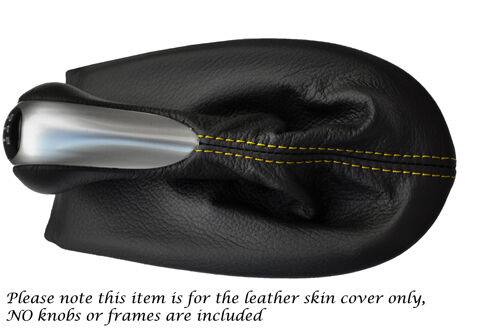 YELLOW STITCH FITS PORSCHE 986 BOXSTER & CARRERA 996 LEATHER GEAR KNOB GAITER