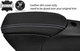 GREY STITCH REAL LEATHER ARMREST LID COVER FOR PORSCHE 986 BOXSTER CARRERA 996