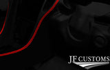 RED LUX STITCH LEATHER DASH DASHBOARD COVER FITS MERCEDES SLK R171 04-11