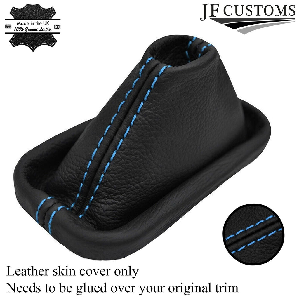 FITS BMW E38 AUTO 7 SERIES GEAR GAITER LEATHER SHIFT BOOT LIGHT BLUE STITCH