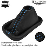 FITS BMW E38 AUTO 7 SERIES GEAR GAITER LEATHER SHIFT BOOT LIGHT BLUE STITCH