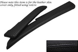 BLACK STITCH FITS LOTUS ELISE EXIGE S2 2001-2006 2X SUN VISORS LEATHER COVERS