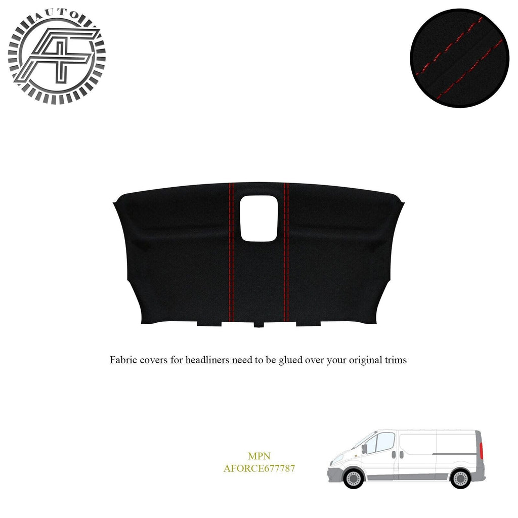 LUXE SUEDE HEADLINER COVER FOR RENAULT TRAFIC MK2 4-DOOR VAN 2001-2005