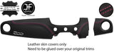 PINK STITCH 2 PIECE DASH KIT LEATHER COVER FOR FIAT 500 & ABARTH 07-16 STYLE 2