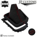 RED STITCH LEATHER GEAR + SURROUND COVERS + FRAMES FOR VAUXHALL ANTARA 11-15