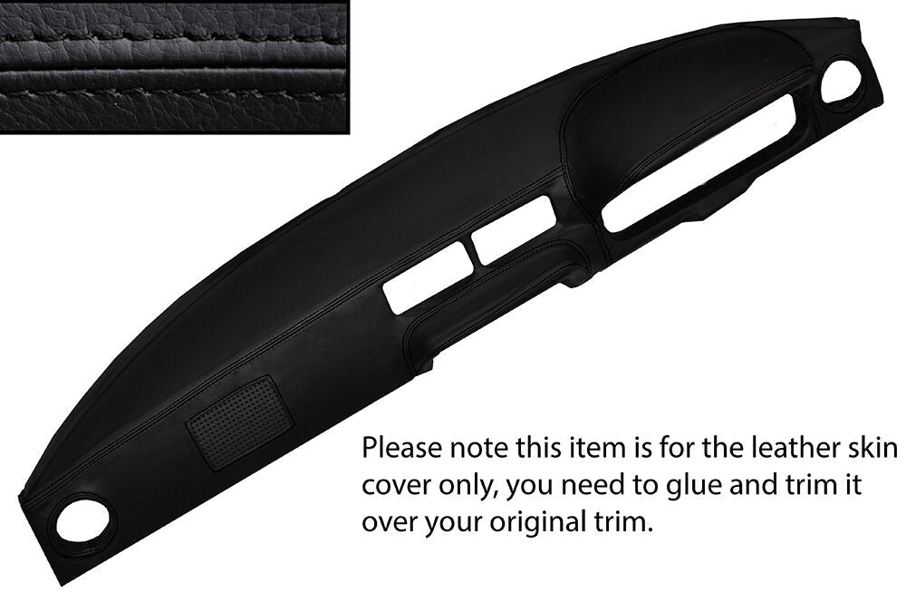 BLACK STITCH DASH DASHBOARD LEATHER COVER FITS MAZDA RX7 GENERATION 1 EARLY