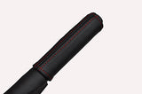 red stitch FITS TOYOTA YARIS 99-05 HANDBRAKE HANDLE LEATHER COVER ONLY