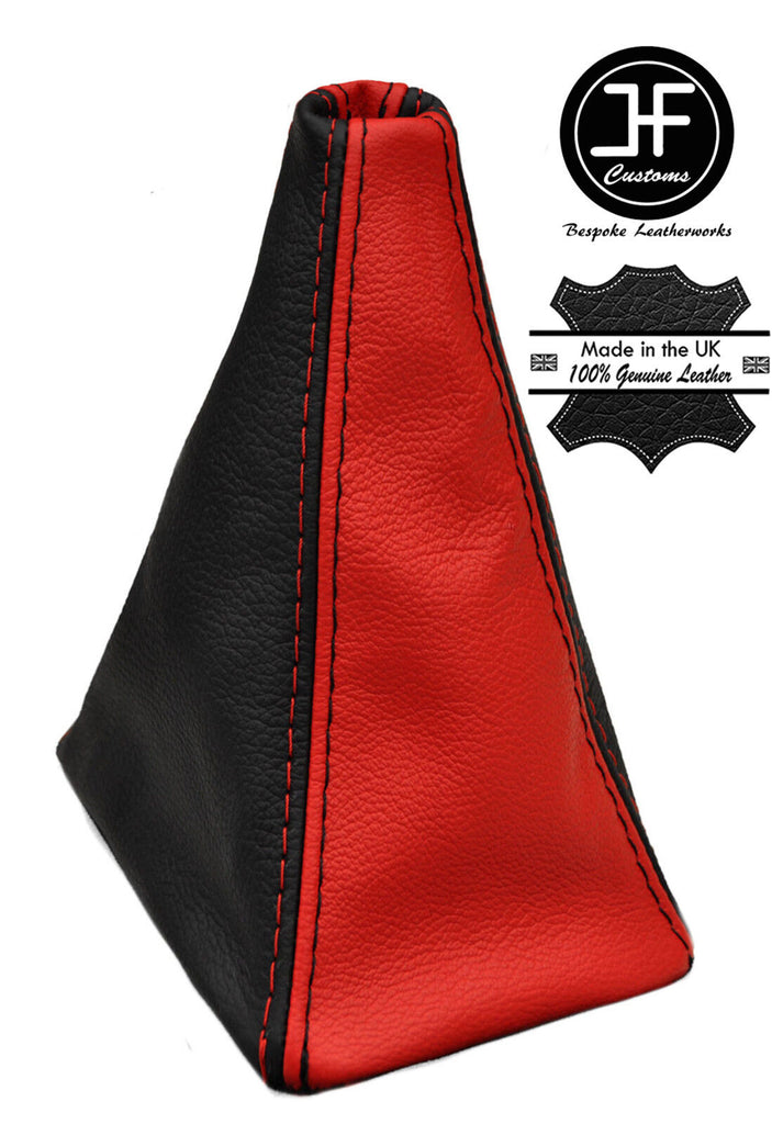 BLACK & RED REAL LEATHER MANUAL GEAR GAITER FOR TOYOTA SERA 1990-1996 CUSTOM NEW