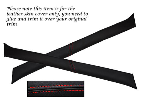 RED STITCHING FITS MG MGB 2X WINDSCREEN A POST PILLAR LEATHER SKIN COVERS