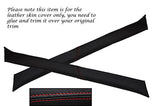 RED STITCHING FITS MG MGB 2X WINDSCREEN A POST PILLAR LEATHER SKIN COVERS