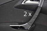 grey stitching FITS VAUXHALL OPEL ASTRA J MK6 09+ 2X FRONT DOOR HANDLE COVERS