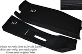 BLACK STITCH 4X B POST PILLAR SKIN COVERS FITS VW T5 TRANSPORTER CARAVELLE