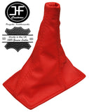 RED REAL LEATHER MANUAL GEAR GAITER FITS TOYOTA CELICA 1990-1993 CUSTOM NEW