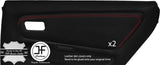 RED  STITCH 2X REAR DOOR CARD TRIM LEATHER COVER FOR TOYOTA JZX 100 CHASER