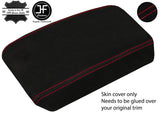 RED STITCHING ARMREST LID SUEDE COVER FITS NISSAN QASHQAI 2010-2014 CUSTOM NEW