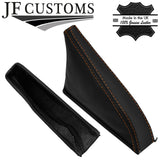 TAN STITCHING LEATHER HANDBRAKE+METAL FRAME FOR TOYOTA CELICA TA22 TA23 RA28