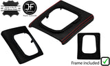 RED  STITCH LEATHER GEAR SURROUND BASE FRAME FOR VW GOLF MK3 JETTA 91-98