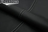 GREY STITCH LEATHER 2X REAR C PILLAR COVERS FOR SMART FORFOUR 453 2014-2019