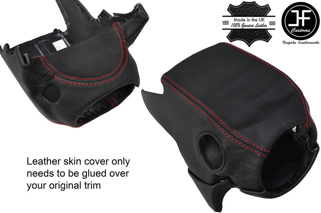 RED STITCH STEERING SHROUD COLUMN LEATHER COVER FITS LOTUS ELISE S2 2001-2010