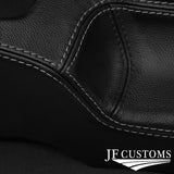 GREY STITCH FRONT CENTRE CONSOLE LEATHER COVER FITS VW  SCIROCCO MK3 CUSTOM NEW