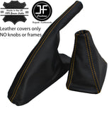 YELLOW STITCH REAL LEATHER GEAR HANDBRAKE GAITER FOR SEAT IBIZA CORDOBA 6K 93-99
