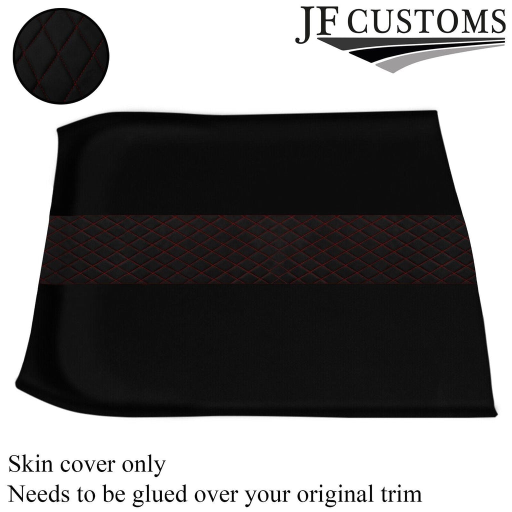 DSG2 DARK RED DIAMOND STITCH LUXE SUEDE HEADLINER COVER FOR ROVER 25 MG ZR 99-05