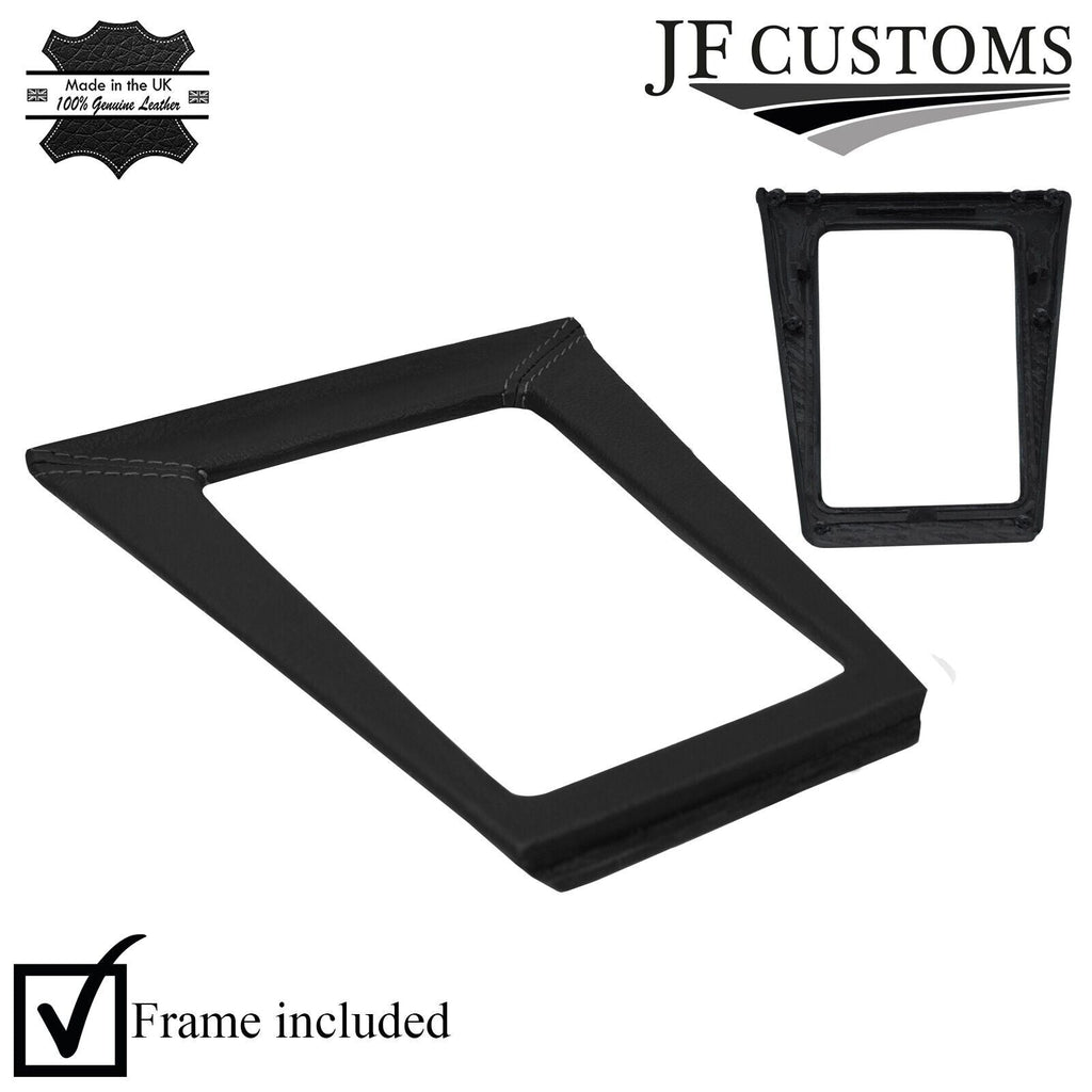 GREY STITCH LEATHER GEAR SURROUND COVER+FRAME FITS MITSUBISHI STARION 82-89