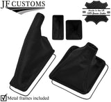 BLACK STITCH REAL LEATHER GEAR + HANDBRAKE+METAL FRAMES FOR LOTUS ELAN M100 SE