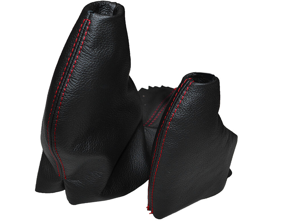 RED STITCH FITS ROVER 75 AUTO MG ZT ZT-T  AUTOMATIC LEATHER GEAR  HANDBRAKE